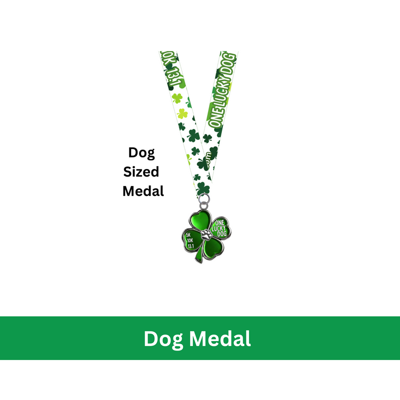 Lucky Dog Mom 5K 10K 13.1 - MEDAL for you & dog - NOW SHIPPING