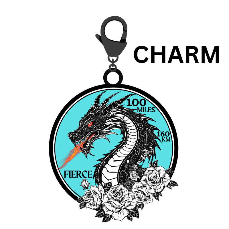 Fierce & on Fire 100 Mile Challenge - Charm for bracelet!