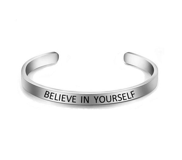 Believe in Yourself 100 Mile Challenge BRACELET NOW SHIPPING
