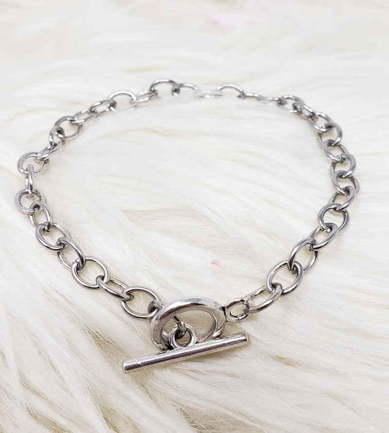 CharMedals Chain Bracelet - Circle Toggle
