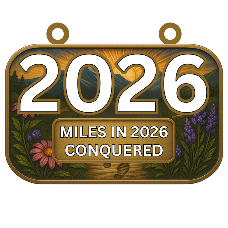 2026 Miles in 2026 Invicible Challenge - MEDAL - PREORDER SHIPS END OF FEB 2026