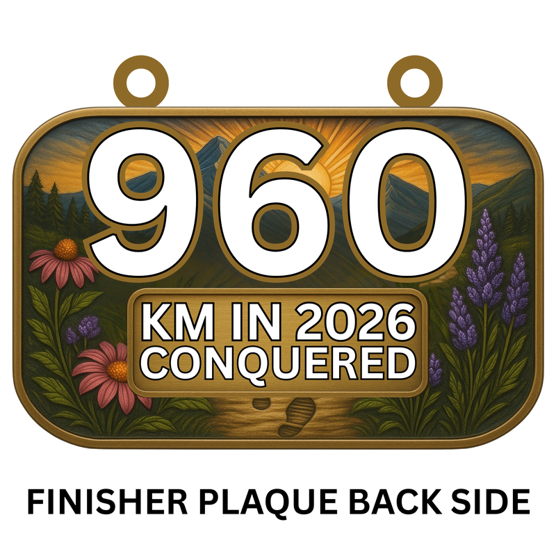 600 Miles in 2026 Invicible Challenge - MEDAL - PREORDER SHIPS END OF FEB 2026