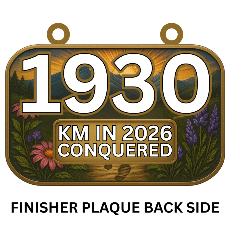 1200 Miles in 2026 Invicible Challenge - MEDAL - PREORDER SHIPS END OF FEB 2026