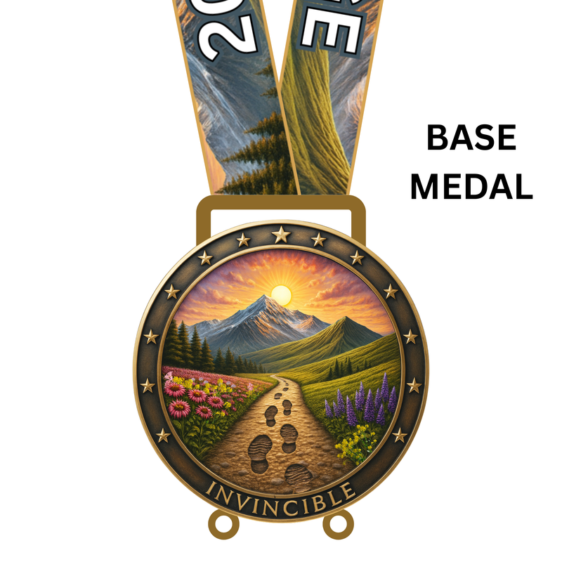 1200 Miles in 2026 Invicible Challenge - MEDAL - PREORDER SHIPS END OF FEB 2026