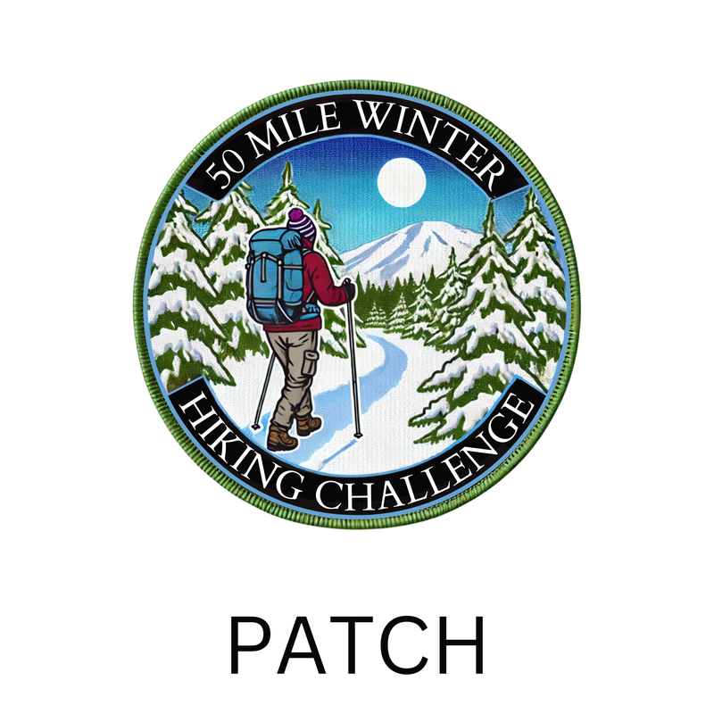 50 Mile Winter Hiking Challenge Patch - SHIPS IN JANUARY