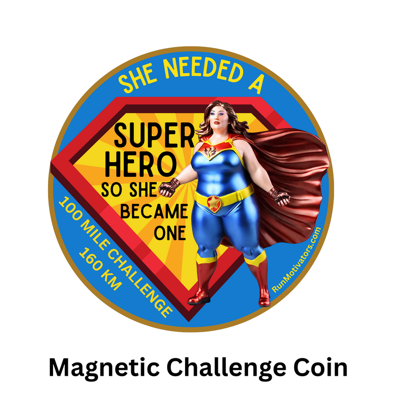 Hero 100 Mile Challenge Magnet - SHIPS IN JUNE
