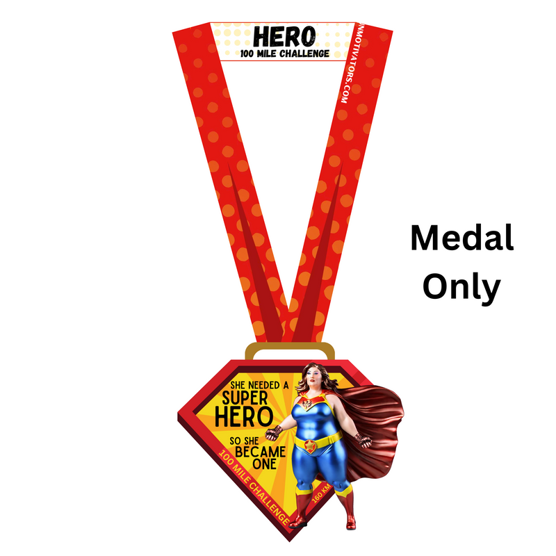 Hero 100 Mile Challenge - Medal - SHIPS IN JUNE