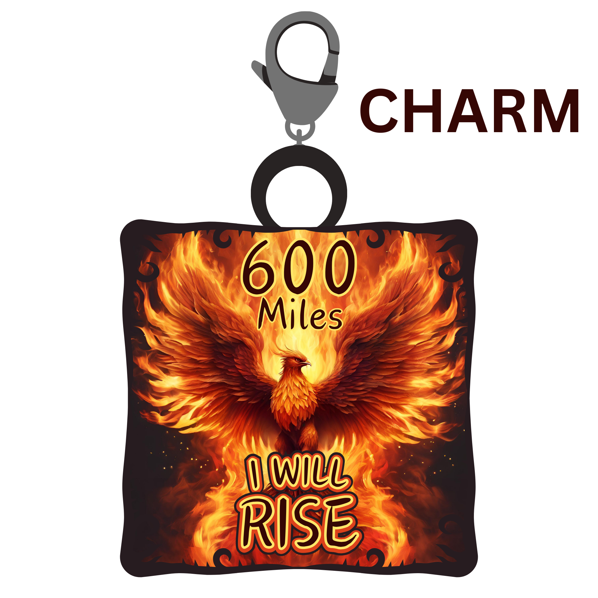 I Will Rise 600 Mile Challenge Charm for Bracelet - NOW SHIPPING ...