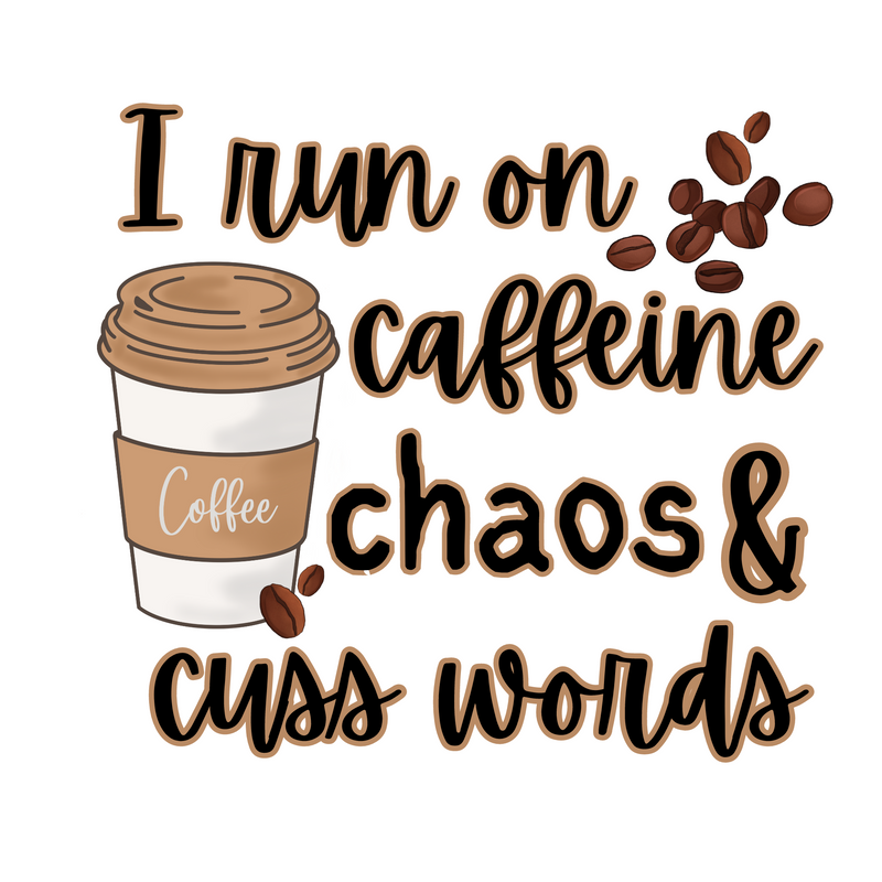 Caffeine and Chaos - Vinyl Sticker - SOS Fund