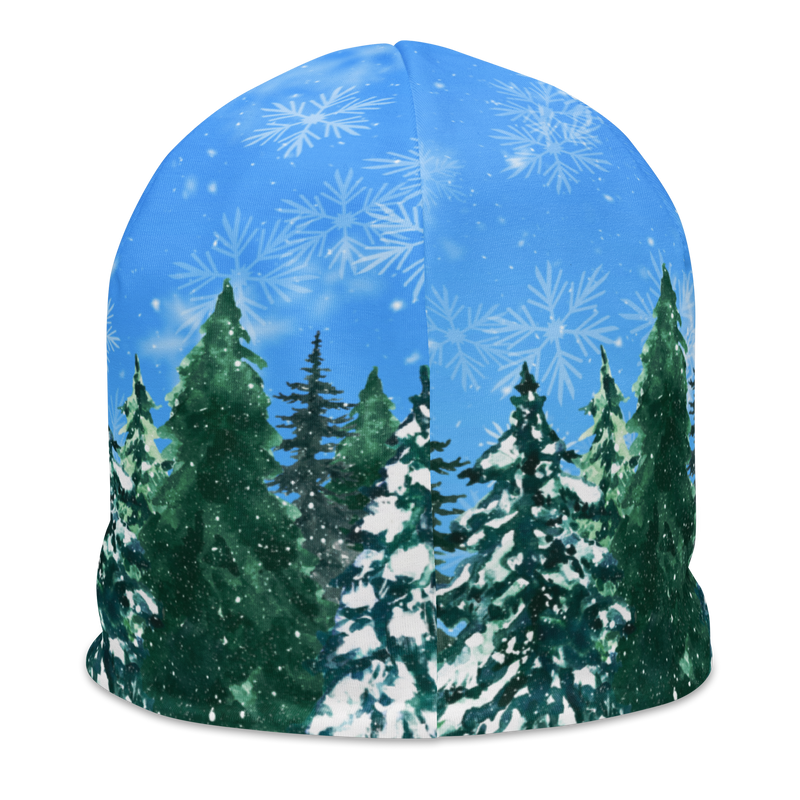 Winter in the Forest All-Over Print Beanie