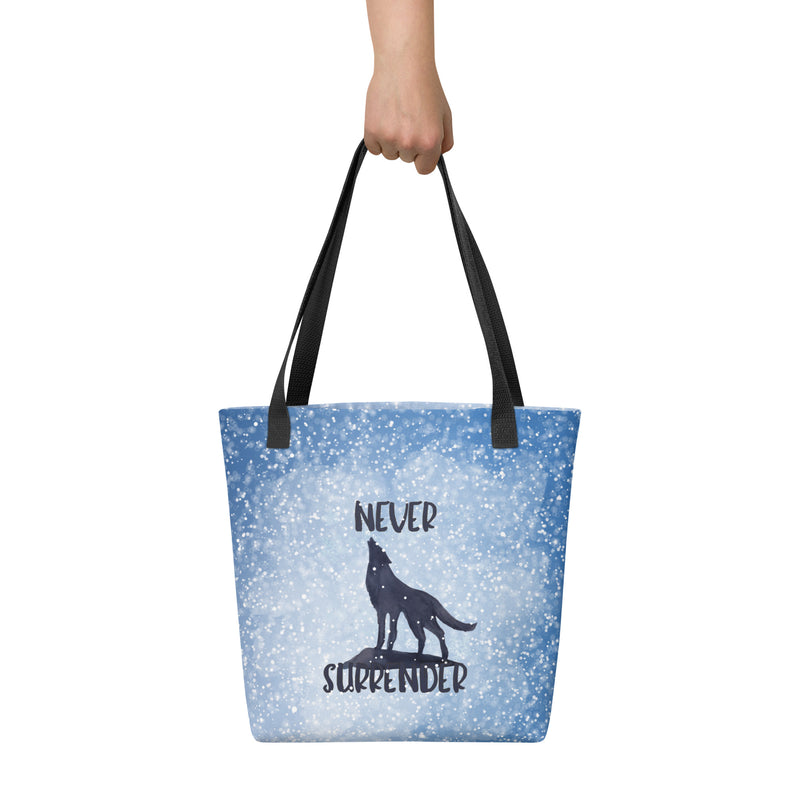 Never Surrender Tote bag