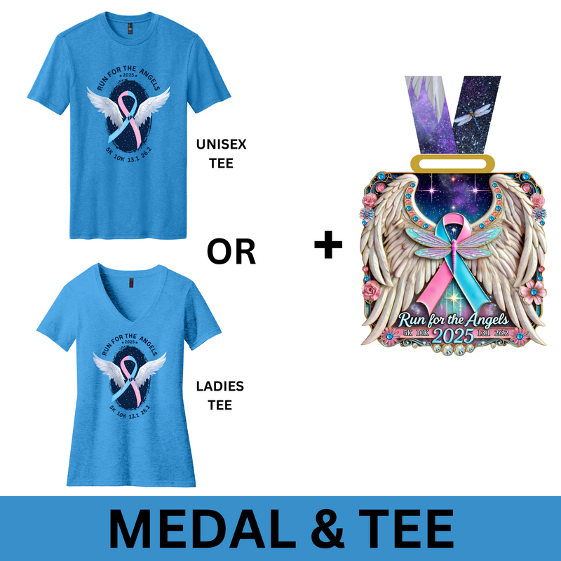 2025 Run for the Angels - MEDAL & TEE - SHIPS APRIL 20, 2025