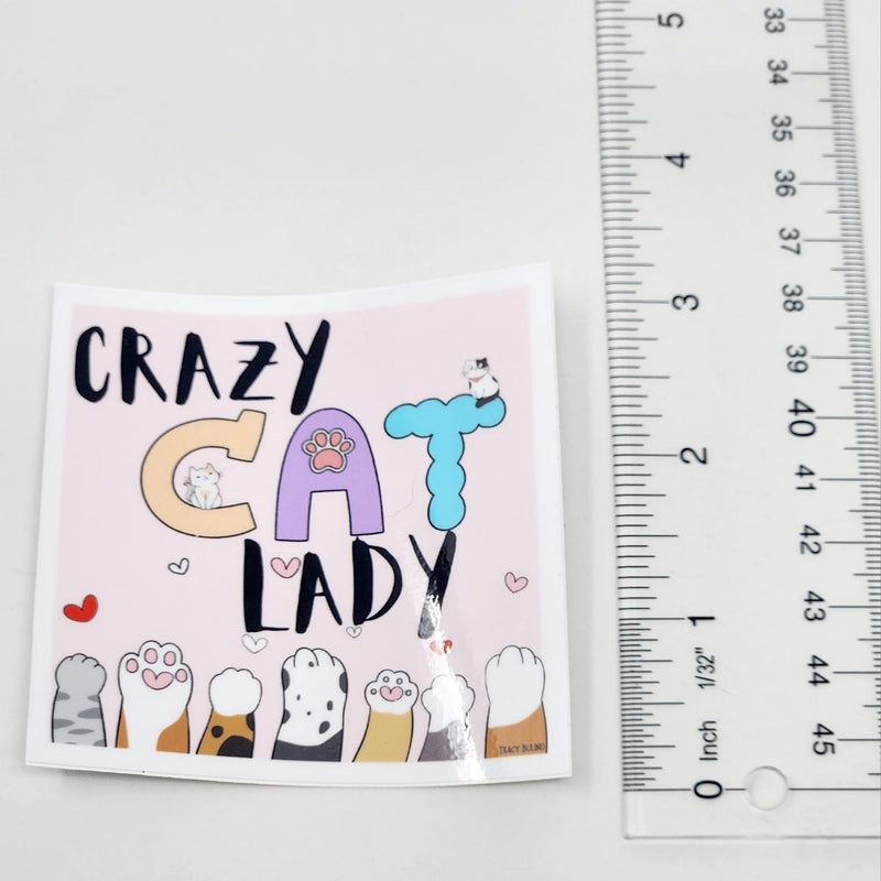 Crazy Cat Lady - Vinyl Sticker