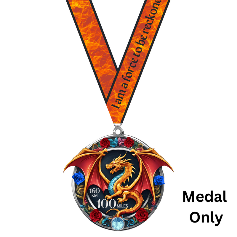 Fierce & on Fire 100 Mile Challenge - Medal - NOW SHIPPING