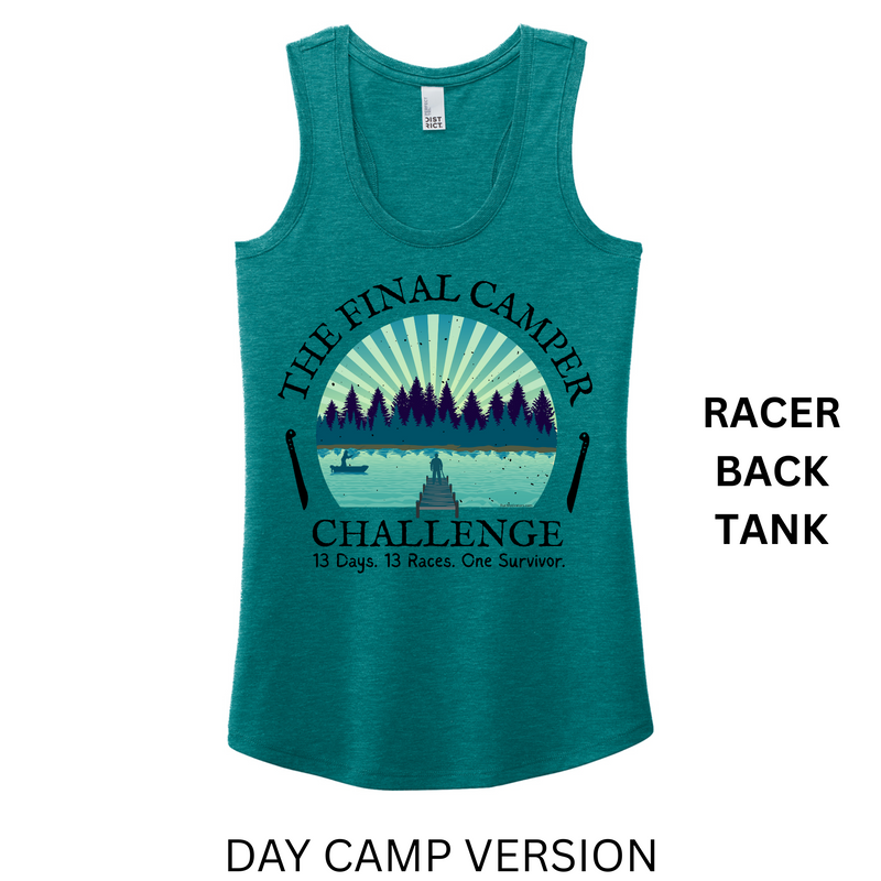 The Final Camper Challenge - DAY CAMP - MEDAL & TANK - PREORDER SHIPS IN OCT