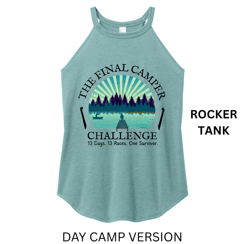 The Final Camper Challenge - DAY CAMP - MEDAL & TANK - PREORDER SHIPS IN OCT