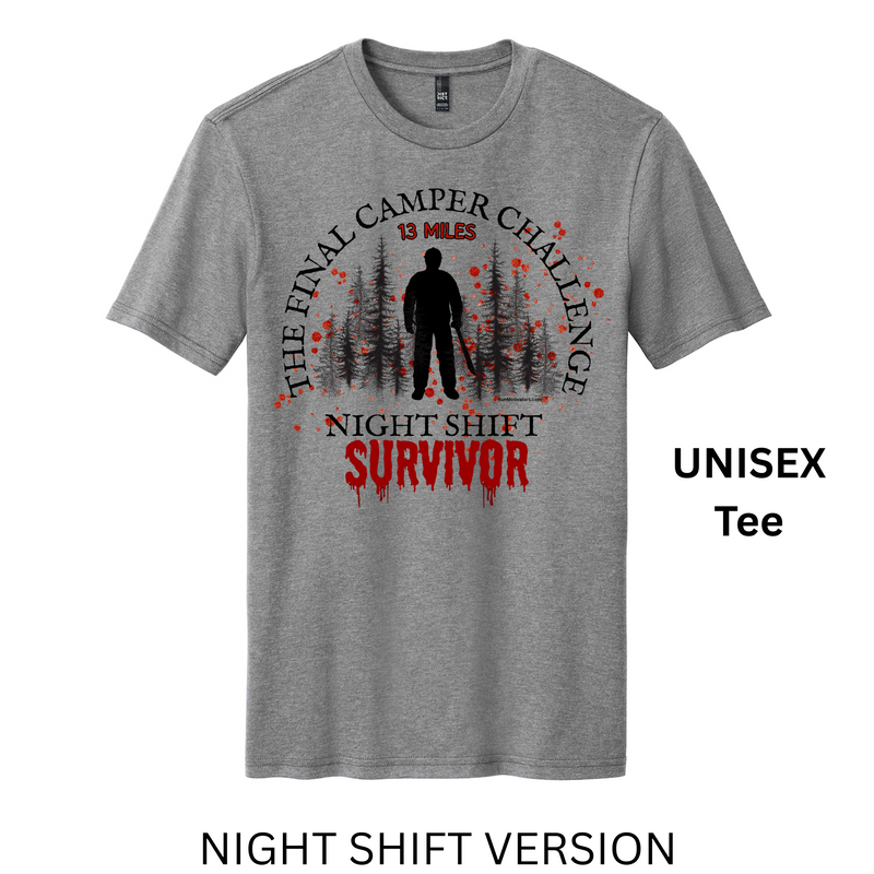 Final Camper Challenge - NIGHT SHIFT MEDAL & TEE - PREORDER SHIPS IN OCT