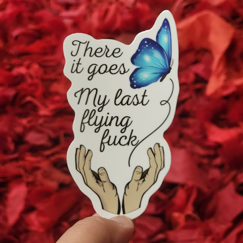 My Last Flying F0ck (sweary) - Vinyl Sticker