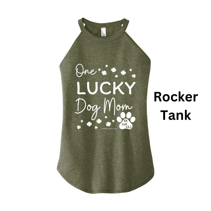 Lucky Dog Mom 5K 10K 13.1 - TANK + Medal for You & Your Dog - NOW SHIPPING
