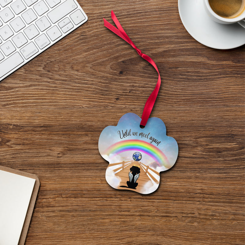 Rainbow Bridge Dog Memorial Metal ornament