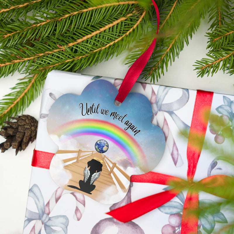 Rainbow Bridge Dog Memorial Metal ornament