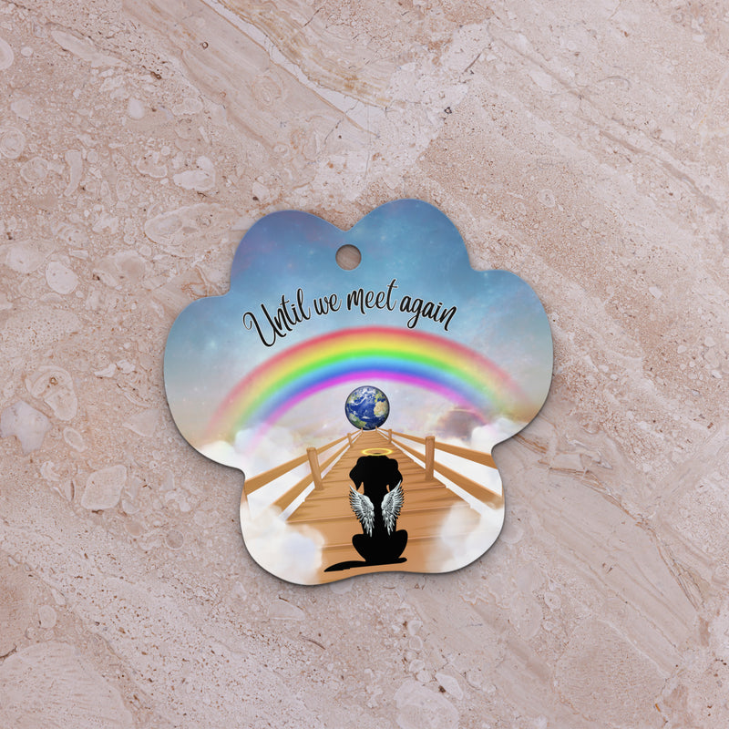 Rainbow Bridge Dog Memorial Metal ornament