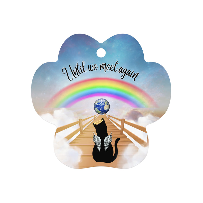 Rainbow Bridge CAT Memorial Metal ornament