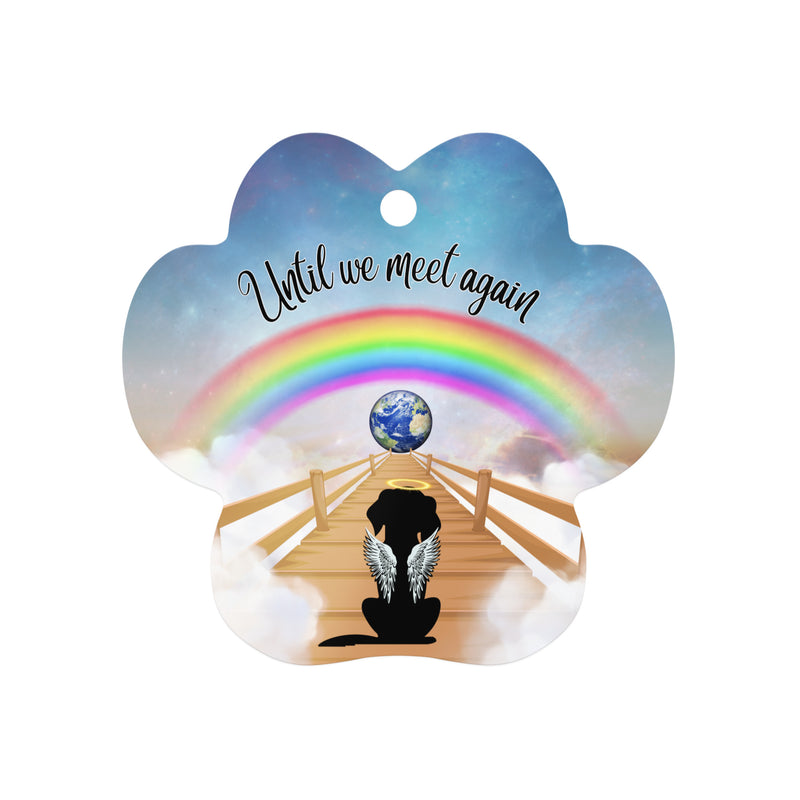 Rainbow Bridge Dog Memorial Metal ornament
