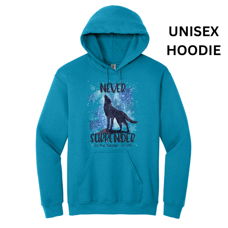 Never Surrender 100 Mile Challenge - MEDAL & HOODIE - SHIPS MID DECEMBER