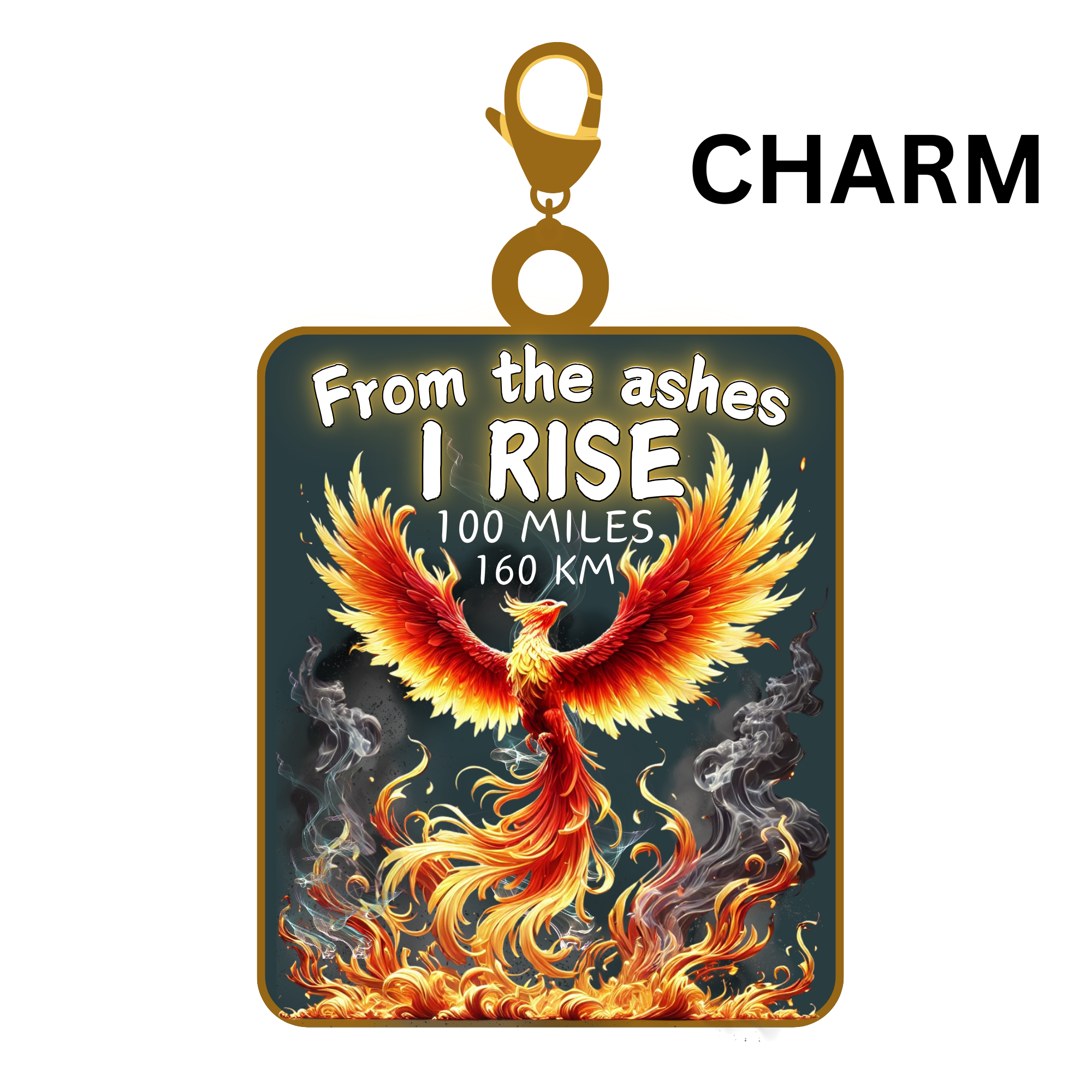 Phoenix Rising 100 Mile Challenge - Charm for bracelet! NOW SHIPPING ...