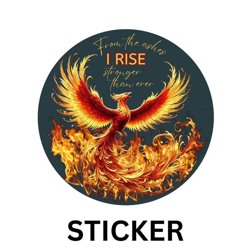 Phoenix Rising - Vinyl Sticker – RunMotivators