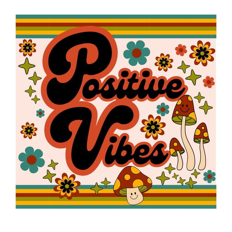 Positive Vibes - Vinyl Sticker - SOS Fund