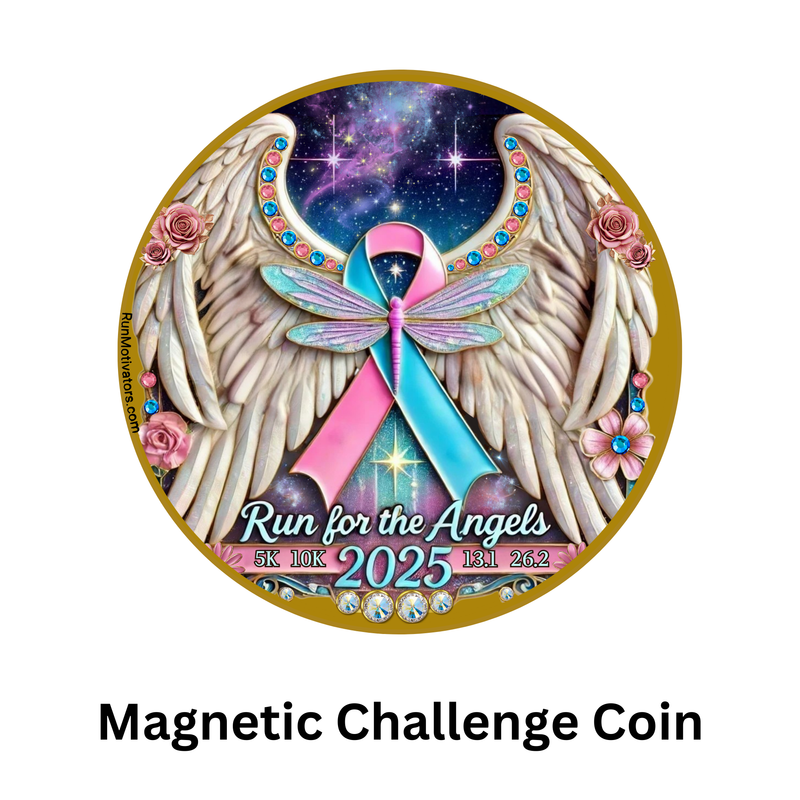 2025 Run for the Angels - *SET* MEDAL, MAGNET, CHARM - SHIPS APRIL 20, 2025