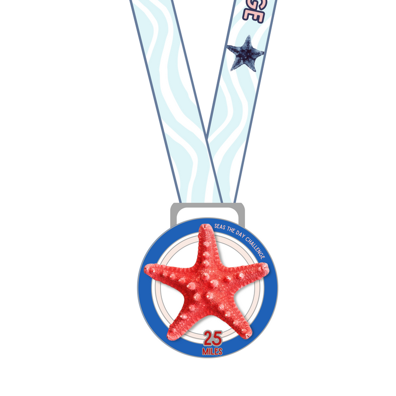 Seas the Day Challenge - 25 MILES MEDAL - Now Shipping