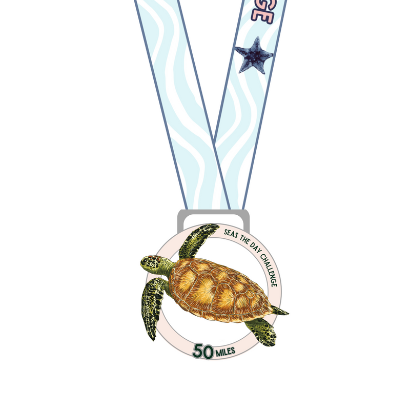 Seas the Day Challenge - 50 MILES MEDAL - Now Shipping