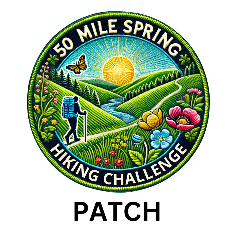 50 Mile Srping Hiking Challenge Patch - SHIPS END OF MARCH