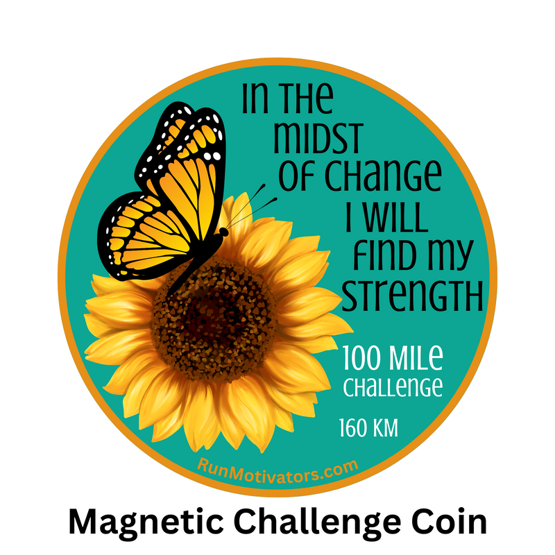 Strength 100 Mile Challenge Magnet - SHIPS END OF SEPTEMBER