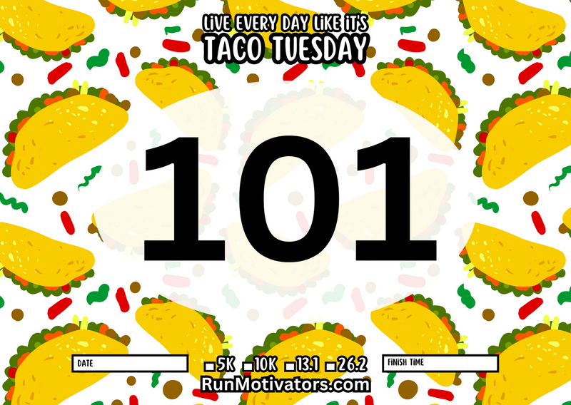Taco Tuesday Tyvek Race Bib