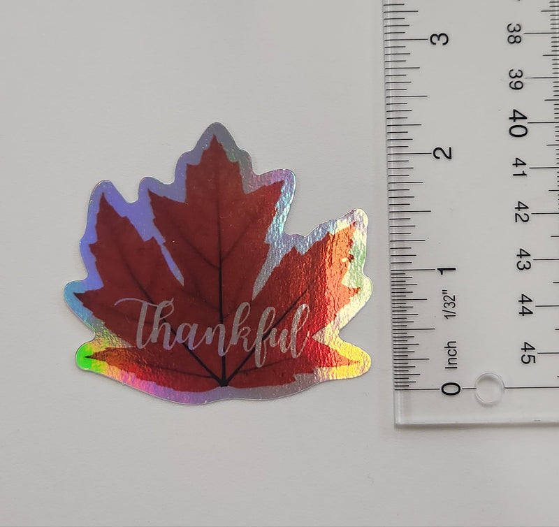 Thankful - Holographic Sticker