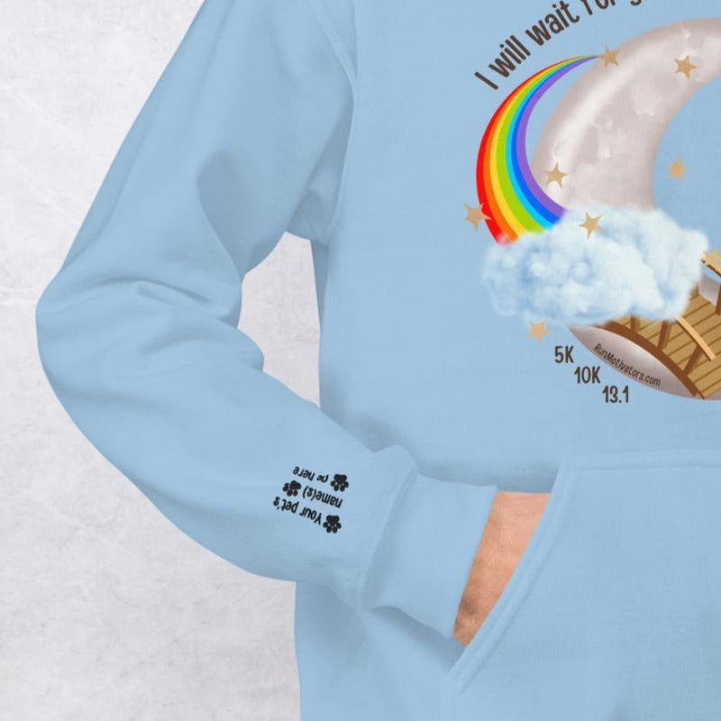 Rainbow Bridge Race Unisex Hoodie PERSONALIZED - CAT VERSION