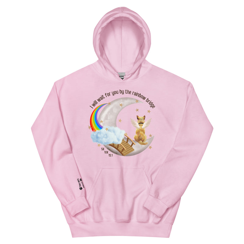 Rainbow Bridge Race Unisex Hoodie PERSONALIZED DOG VERSION