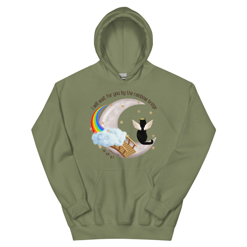 Rainbow Bridge Race Unisex Hoodie PERSONALIZED - CAT VERSION