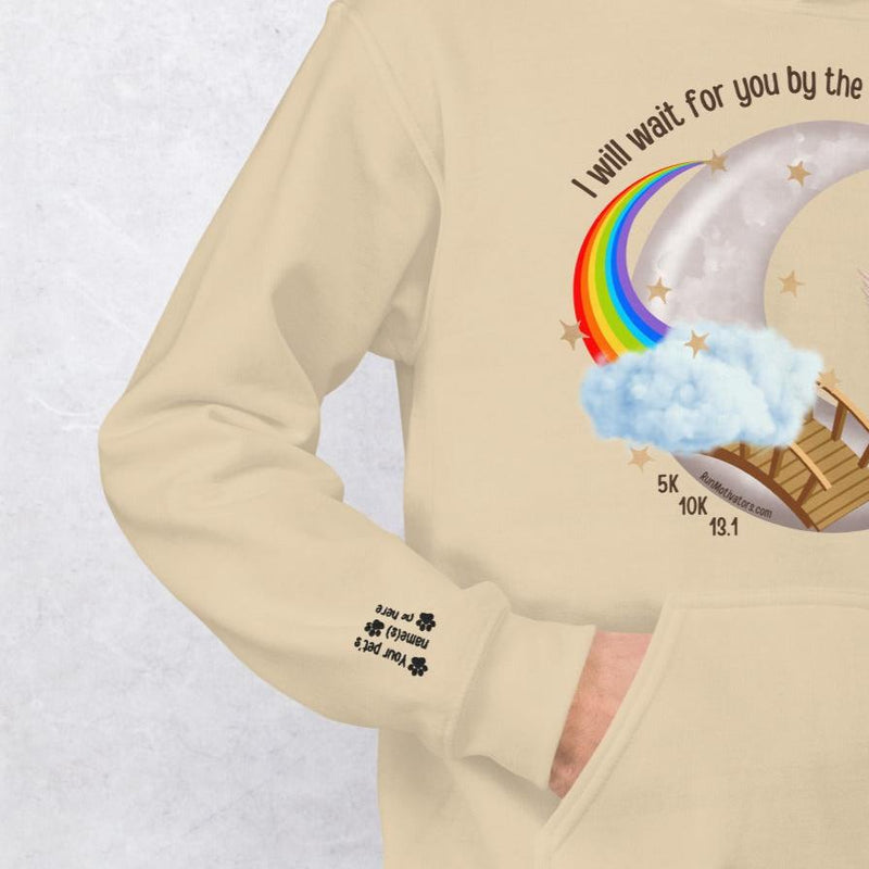 Rainbow Bridge Race Unisex Hoodie PERSONALIZED - CAT VERSION