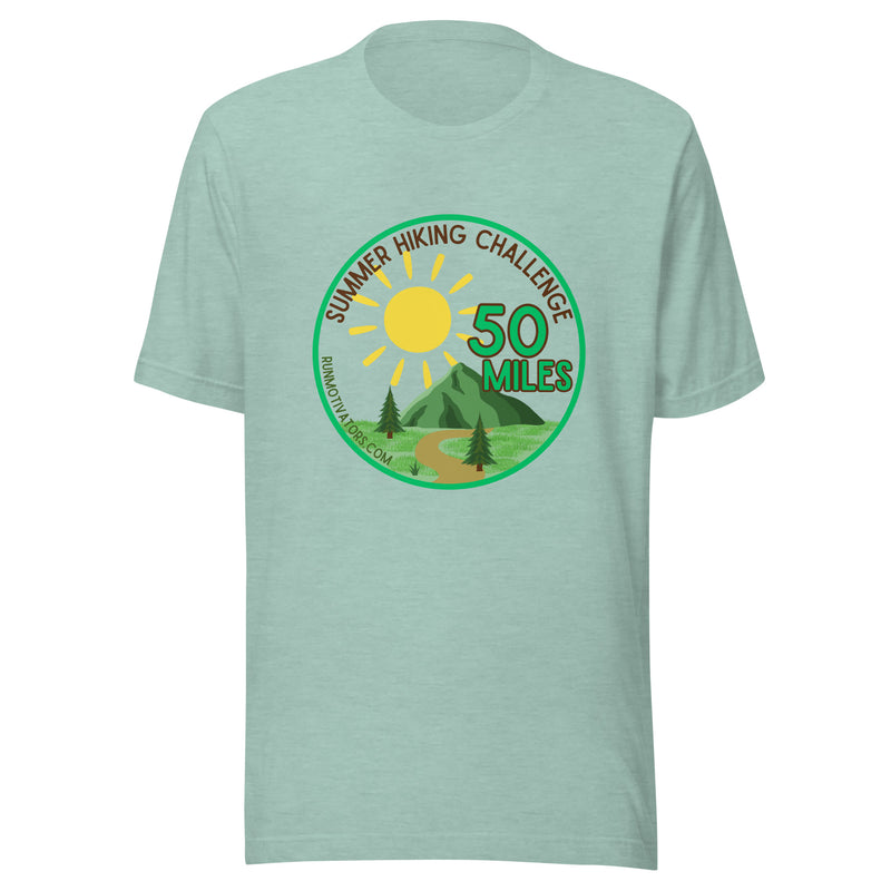 Summer Hiking Challenge Unisex Cotton Tee