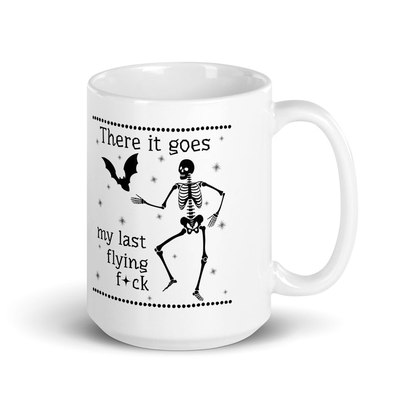 Skeleton Flying F Ceramic 15 Ounce Mug