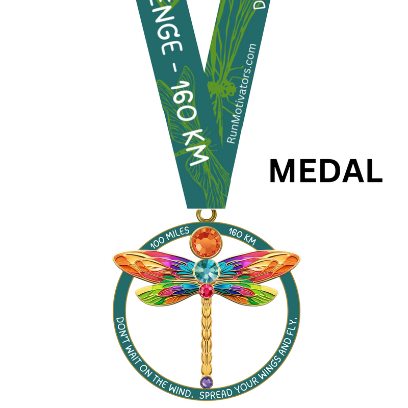 Dragonfly 100 Mile Challenge - Medal - NOW SHIPPING