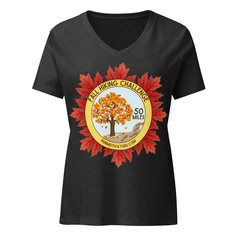 Fall Hiking Challenge Women’s V-neck Tee