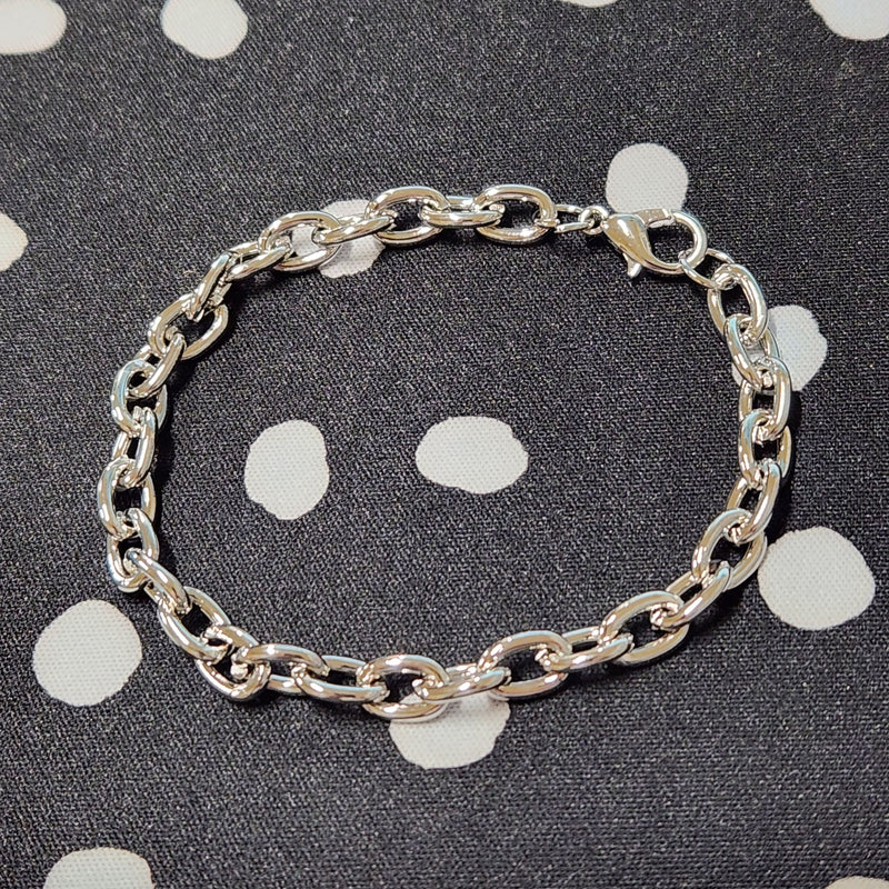 CharMedals Silver Tone Chain Bracelet
