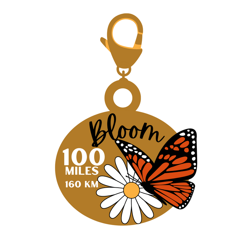 Bloom 100 Mile Challenge - Charm for bracelet!- NOW SHIPPING