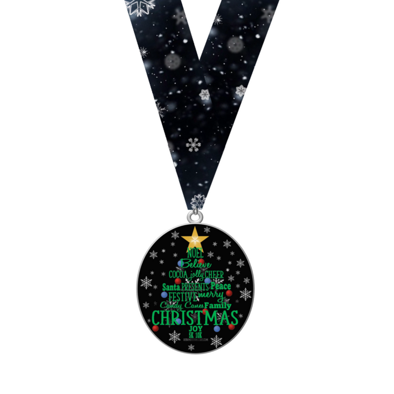 Christmas Joy 5K 10K - Medal & Tee - NOW SHIPPING